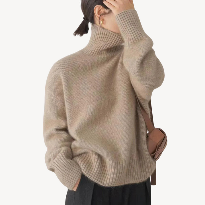 Womens Ribbed Knit Sweater Crewneck Soft Fit