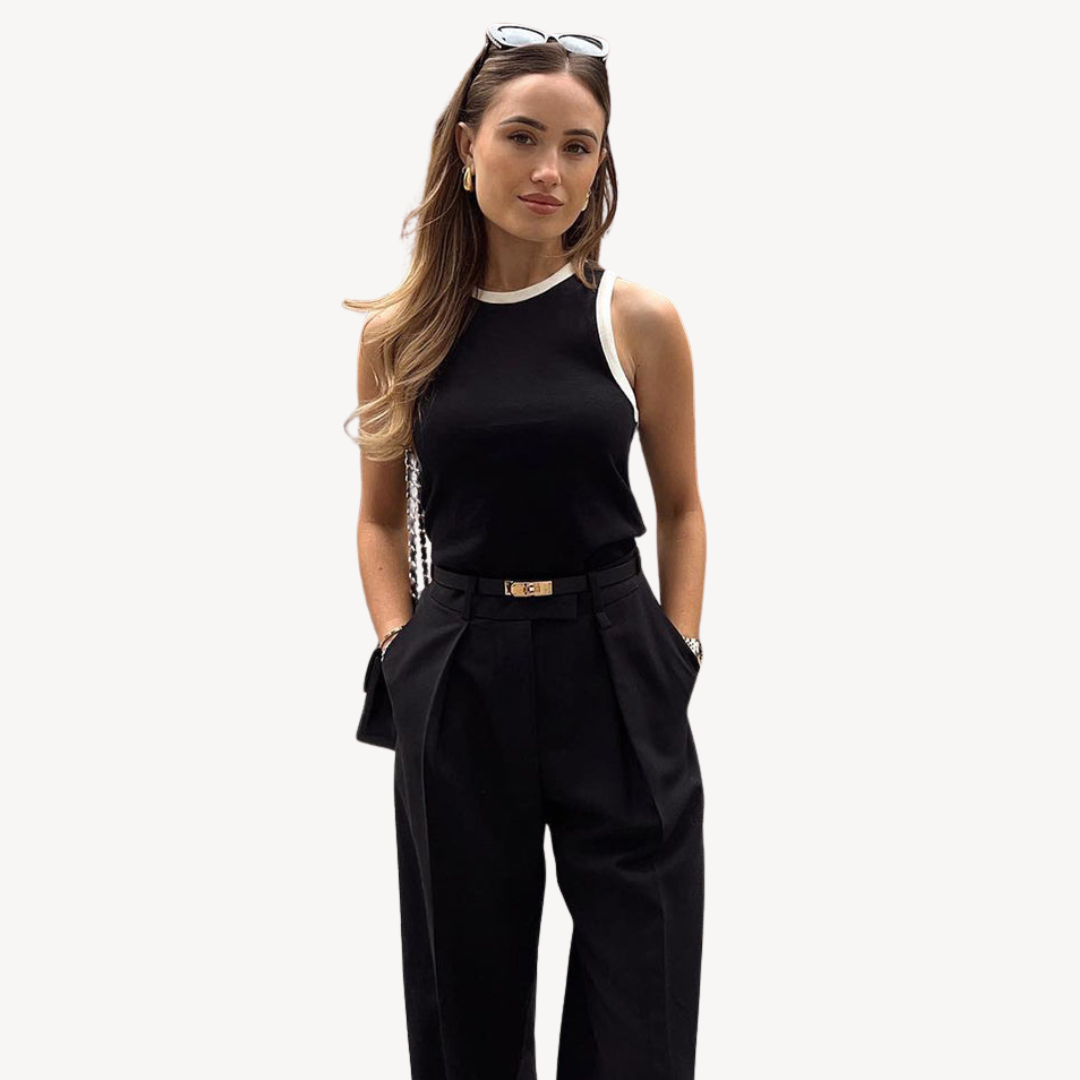 Womens Faux Leather Belt with Buckle Classic Fit