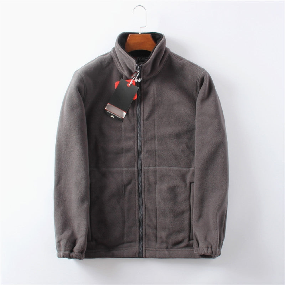 Mens Fleece Jacket Soft High Collar