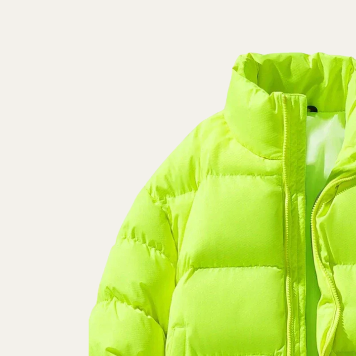 Mens Puffer Jacket Insulated Wide Baffle Stand Collar