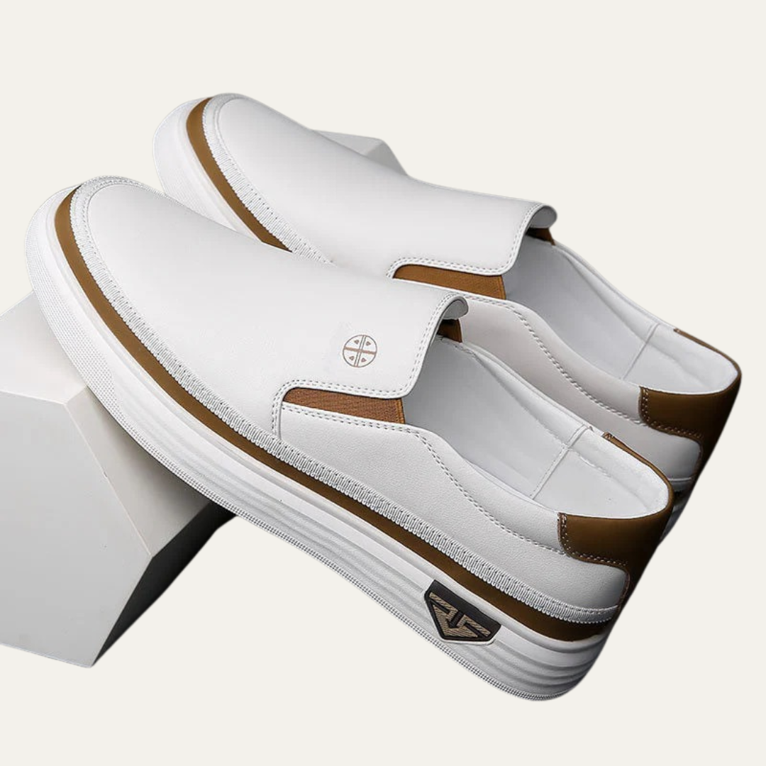Mens Loafers Slip-On Thick Sole Casual