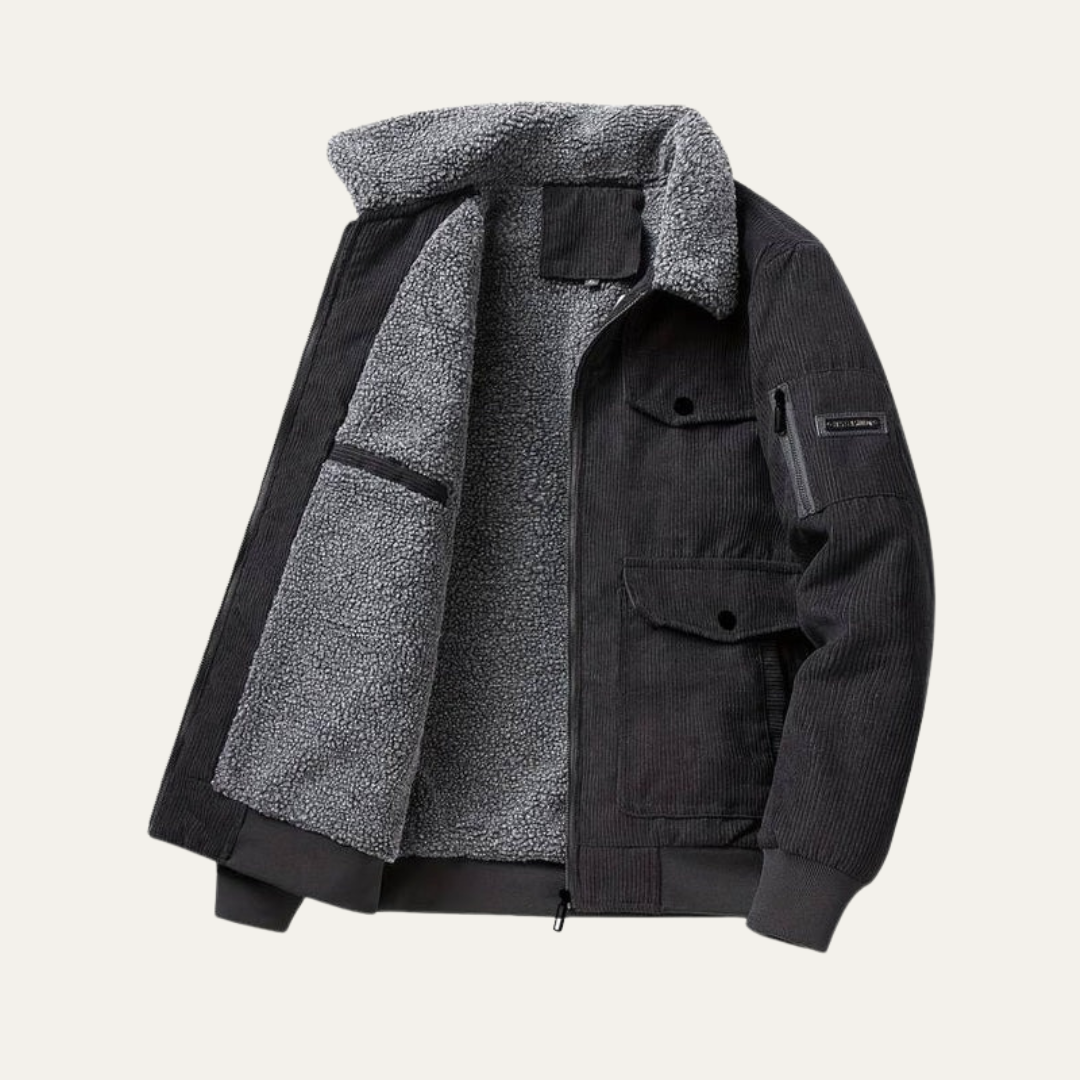 Mens Military Parka Fur Lined Multi Pocket Heavy Duty