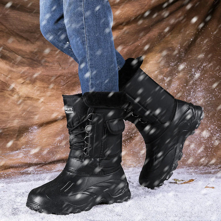 Mens Winter Boots Waterproof Insulated Warm - BritishMode