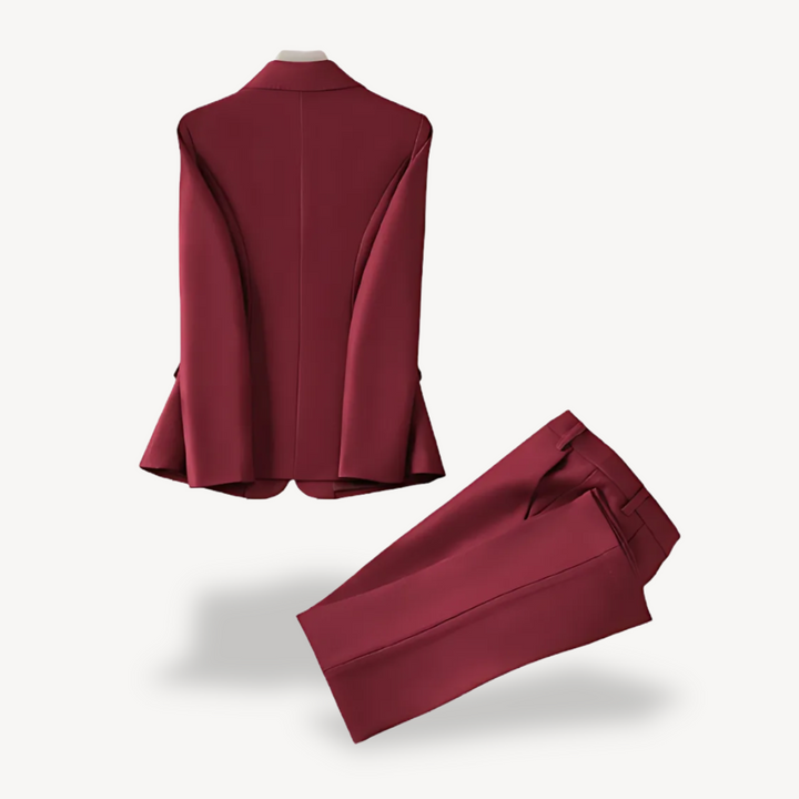 Womens Formal Blazer and Pants Set Tailored Fit