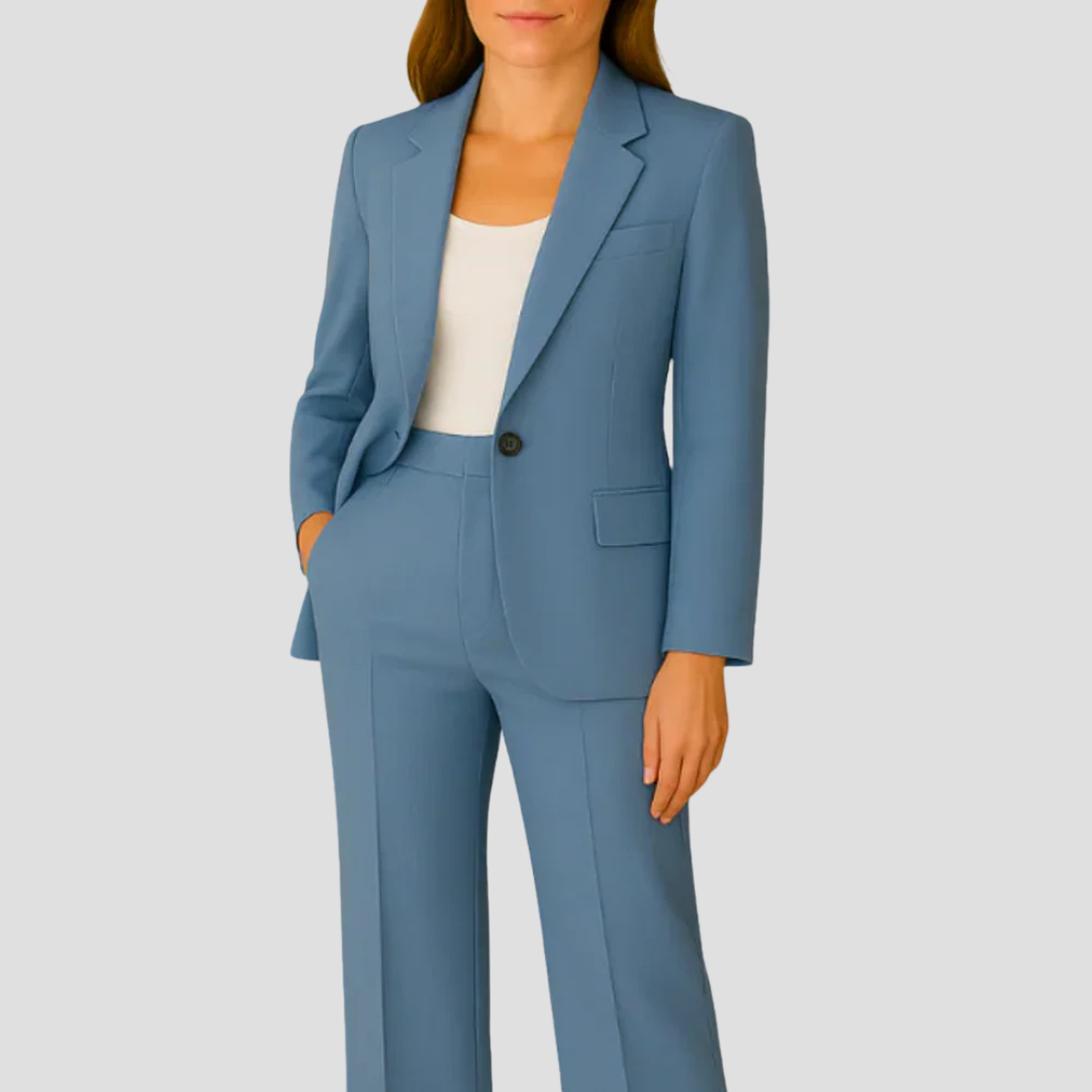 Womens Blazer with Notch Lapel Tailored Fit