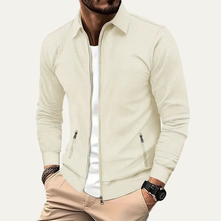 Mens Harrington Jacket Full Zip Contemporary Style