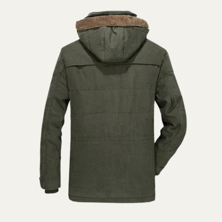 Mens Utility Parka Fleece Lined Hooded