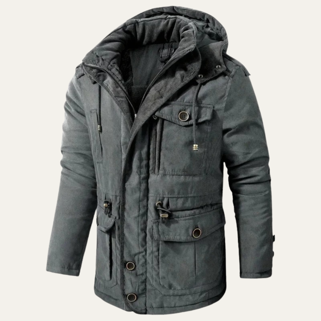 Mens Corduroy Utility Jacket Sherpa Collar