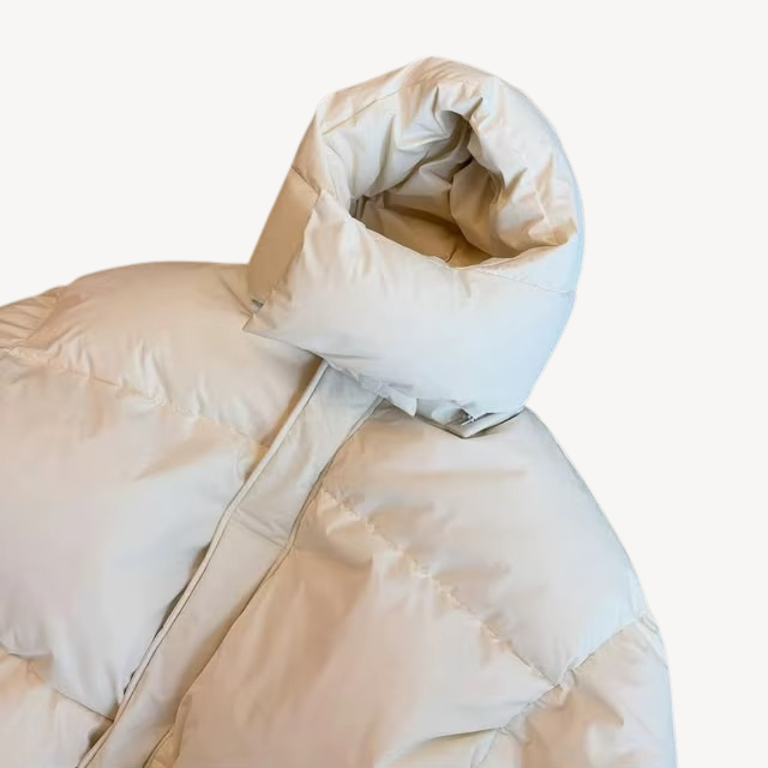 Womens Puffer Jacket with Hooded Design