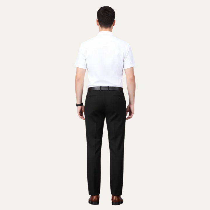 Mens Dress Trousers Tailored Straight Fit