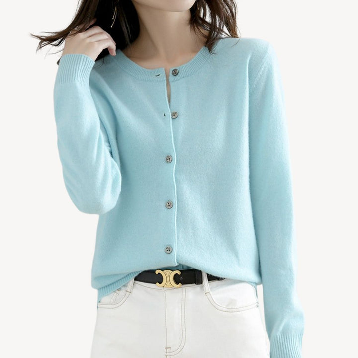Womens Knit Cardigan with Button Front