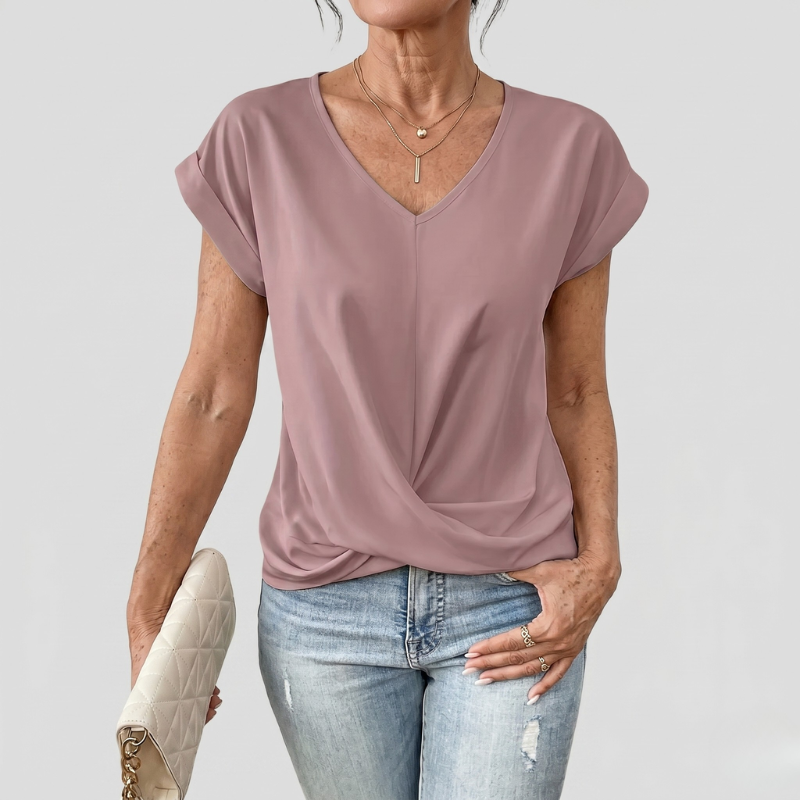 Womens T-Shirt with Sweetheart Neckline