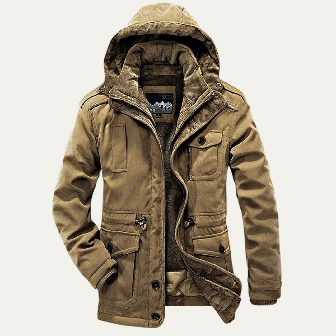 Mens Insulated Utility Winter Parka Heavy Fit - BritishMode