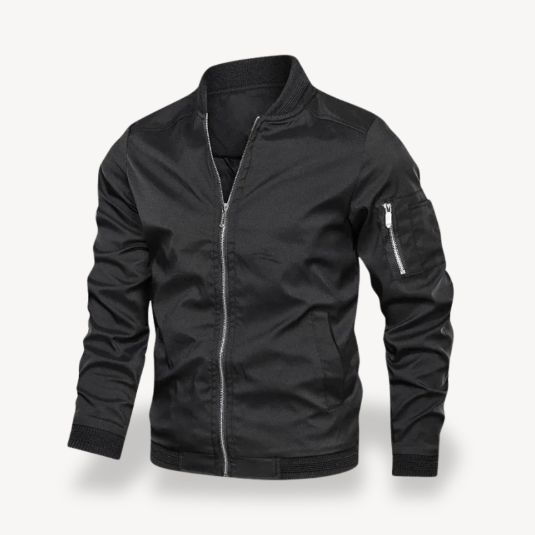 Mens Bomber Jacket Lightweight Polyester Fit