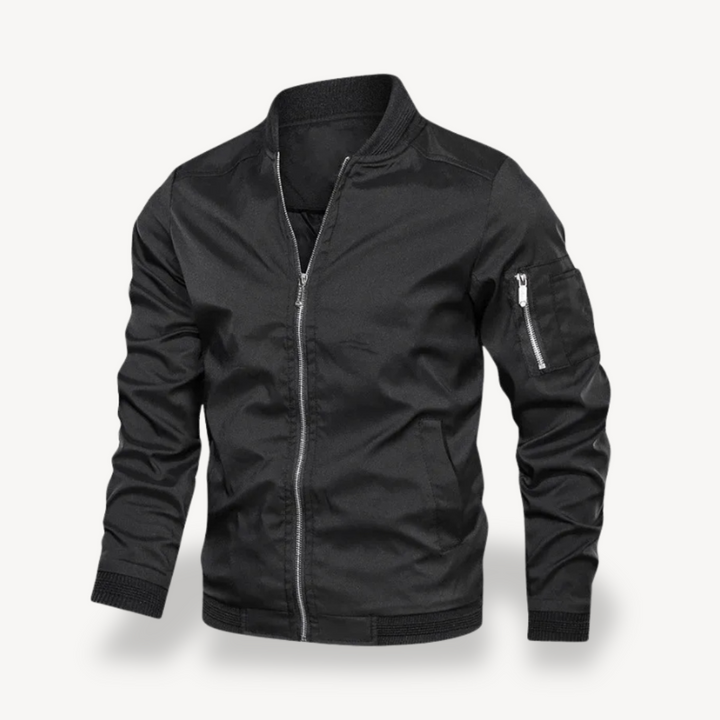 Mens Bomber Jacket Lightweight Polyester Fit