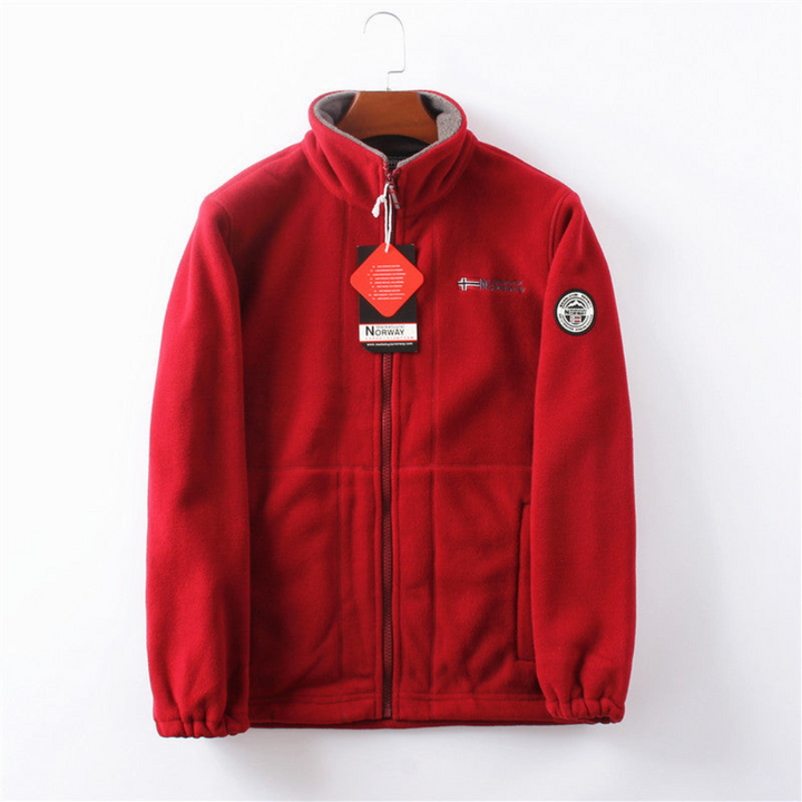 Mens Fleece Jacket with Zip Soft Fit
