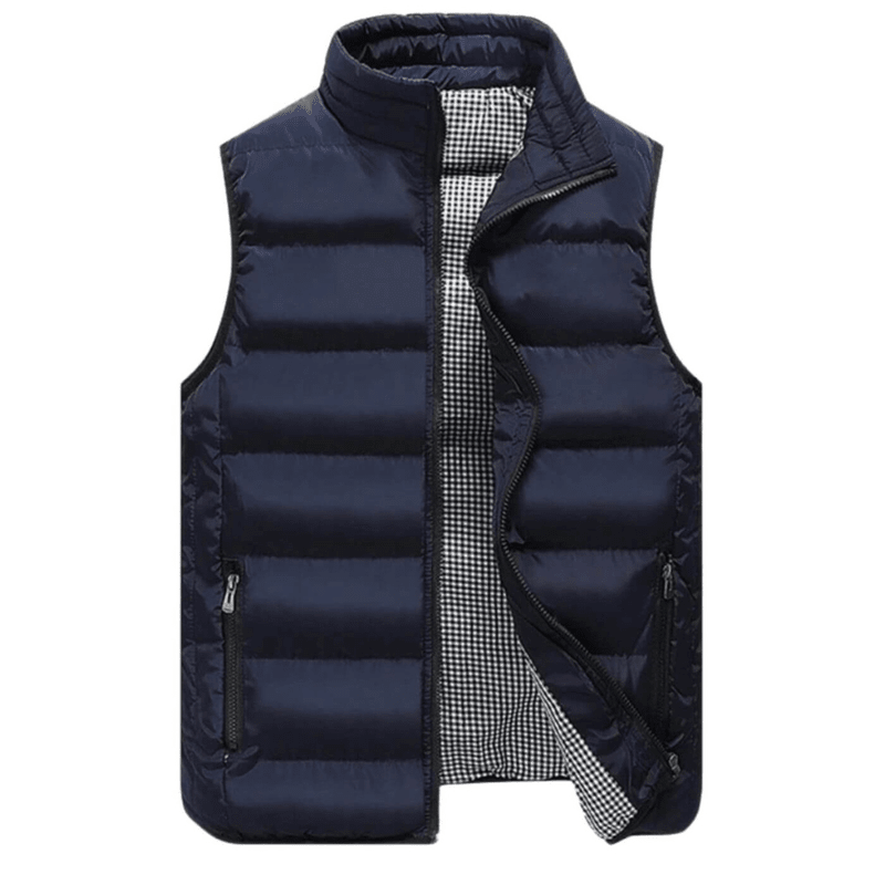 Unisex Quilted Vest Insulated Sleeveless Warm Jacket - BritishMode