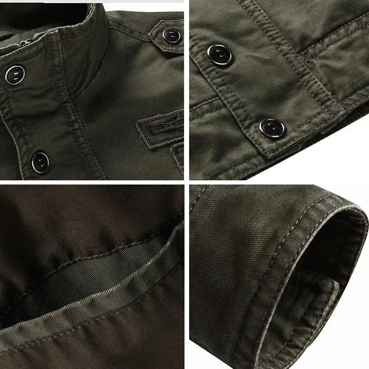 Mens Military Jacket Rugged Style Regular Fit