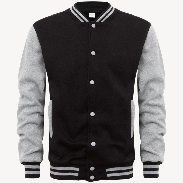 Mens Varsity Jacket Color Block Design Regular Fit