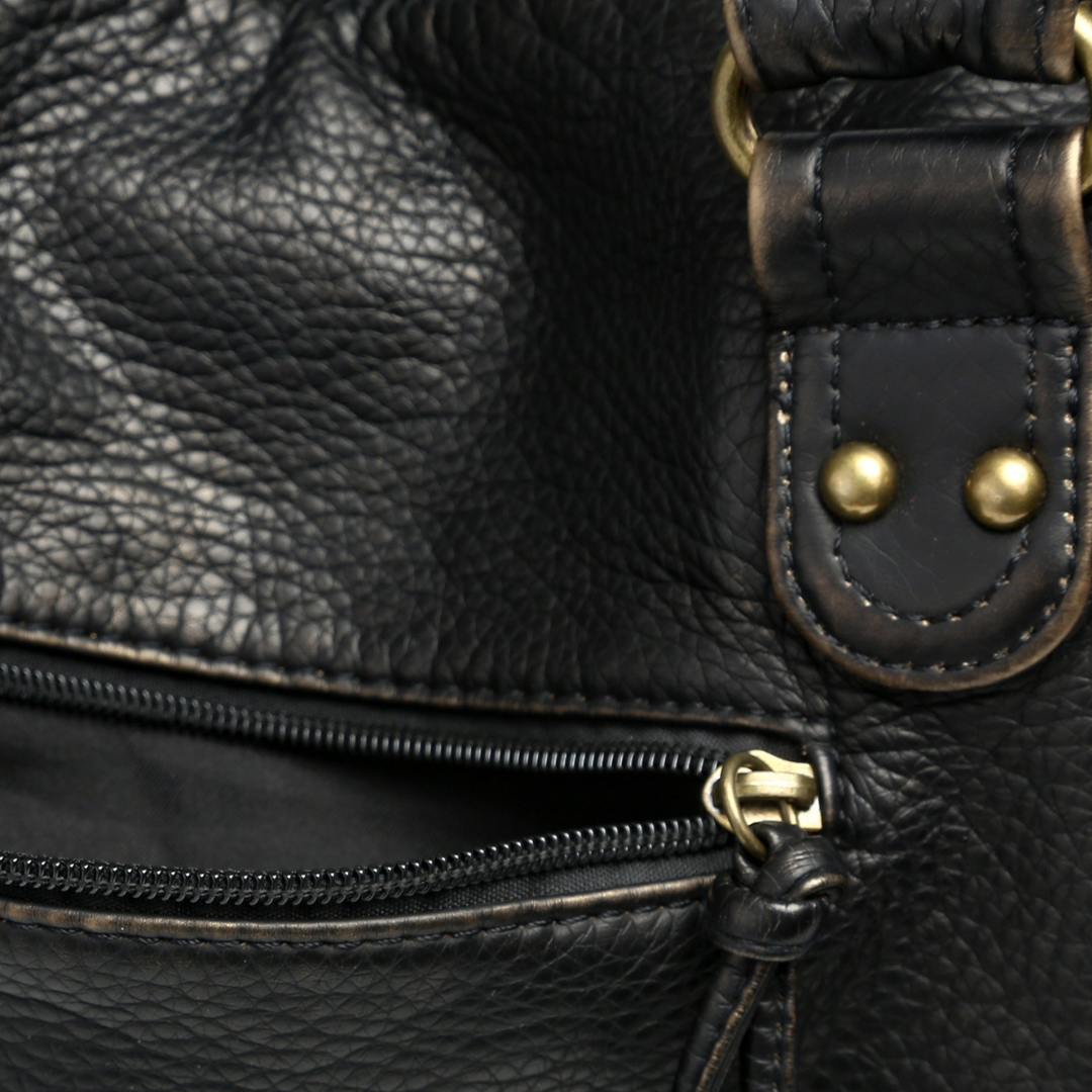 Womens Leather Tote Handbag Soft Casual Shoulder Bag