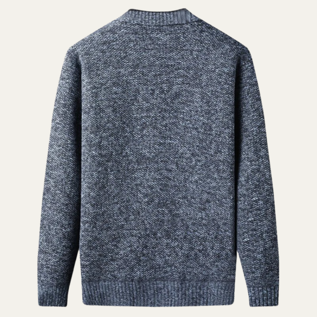Mens Casual Button Front Cardigan Warm Fit