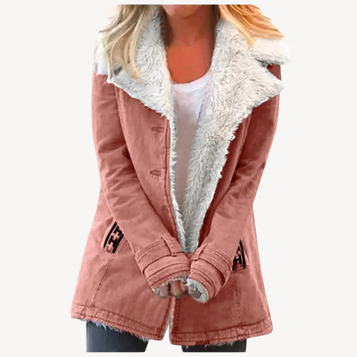 Womens Winter Jacket with Fleece Lining Regular Fit