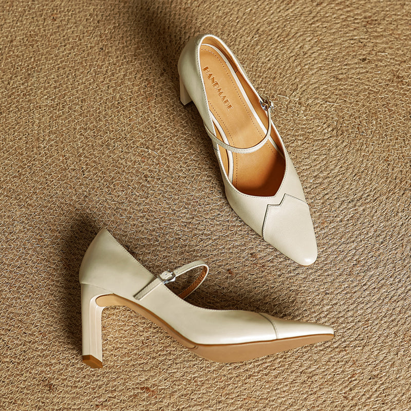 Womens Heels Genuine Leather Classic Fit