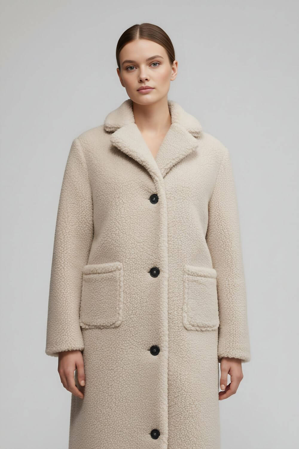 Womens Teddy Jacket Plush Soft Cozy Warm Fit - BritishMode