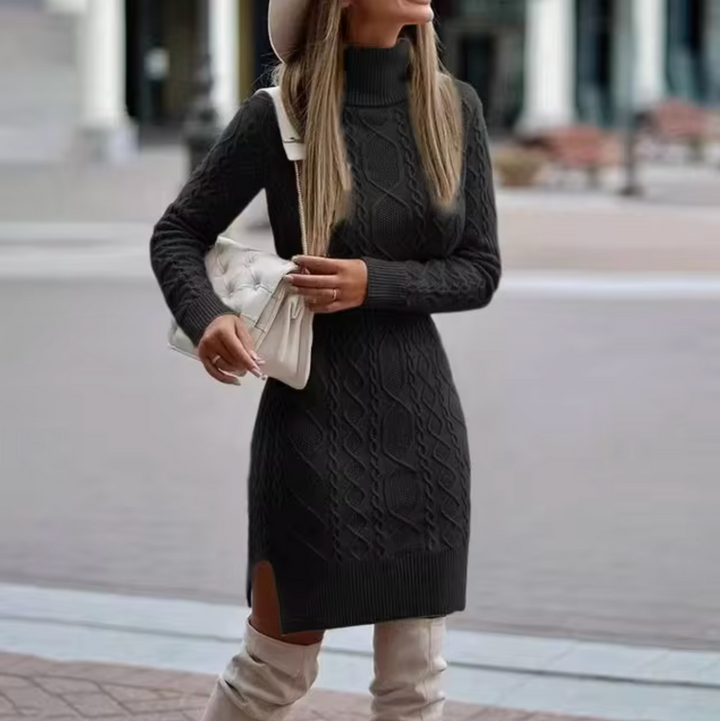 Womens Knit Dress Long Sleeve Winter Ready