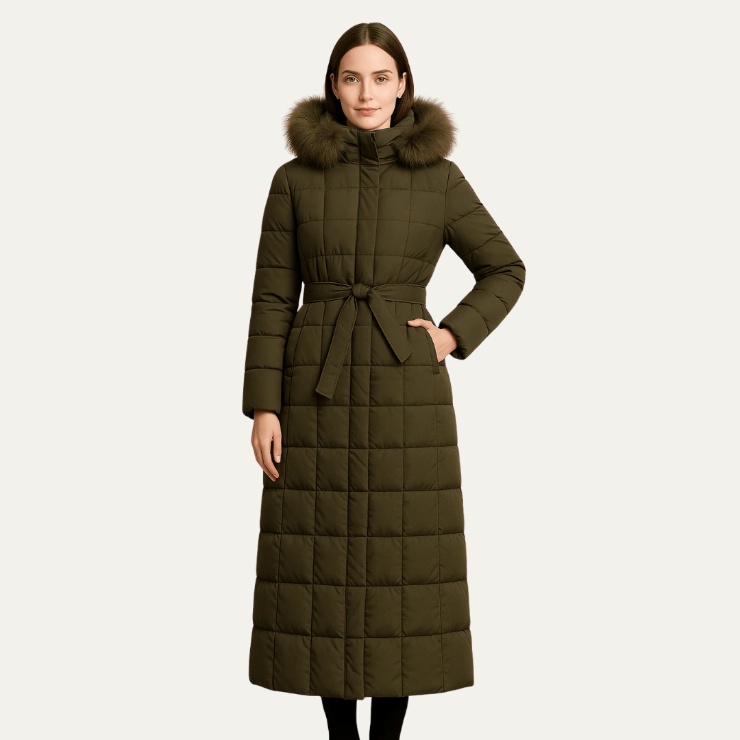 Womens Maxi Puffer Coat Insulated Warm Fit - BritishMode