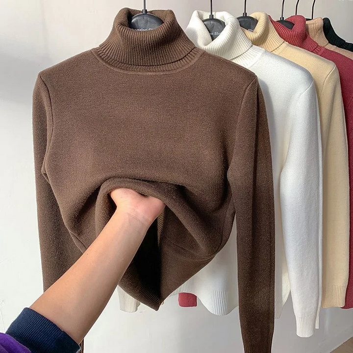 Womens Winter Sweater Fleece Lined Cozy Fit