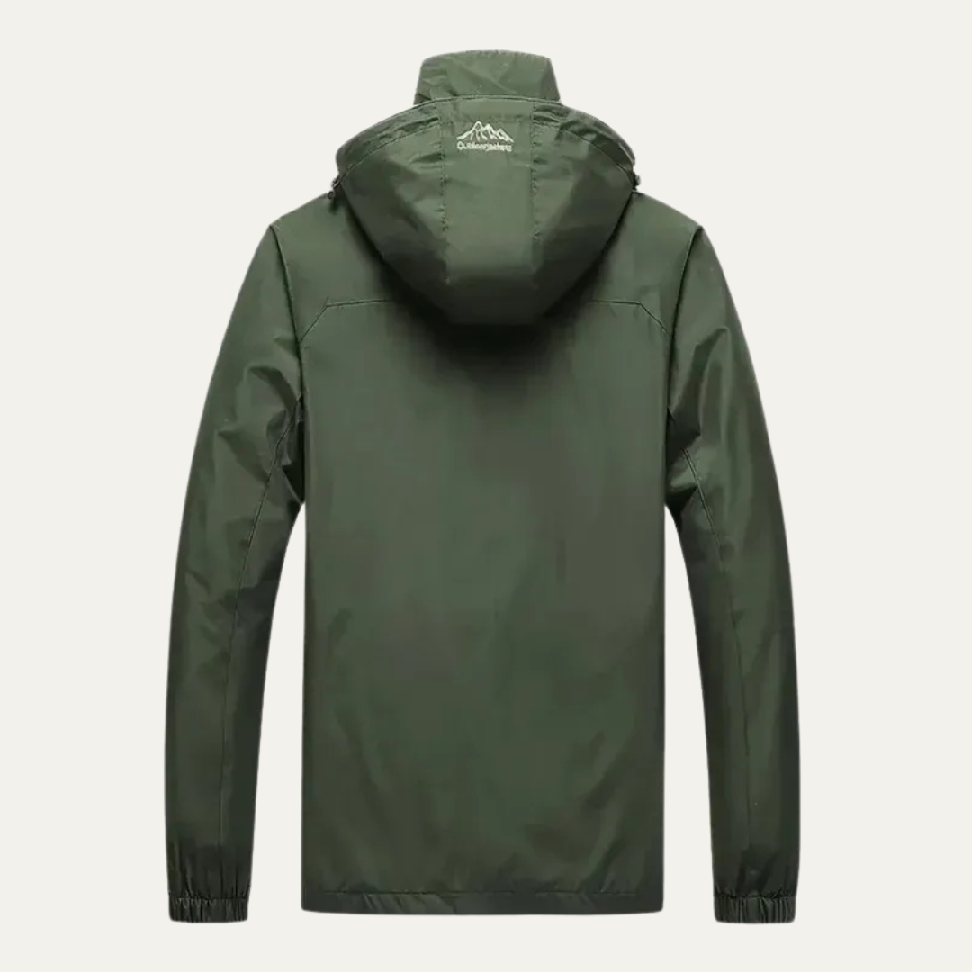 Mens Waterproof Technical Rain Jacket Windbreaker