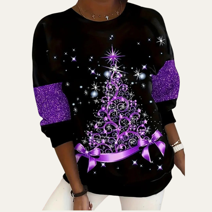 Womens Sweatshirt Cotton Crewneck Relaxed Fit