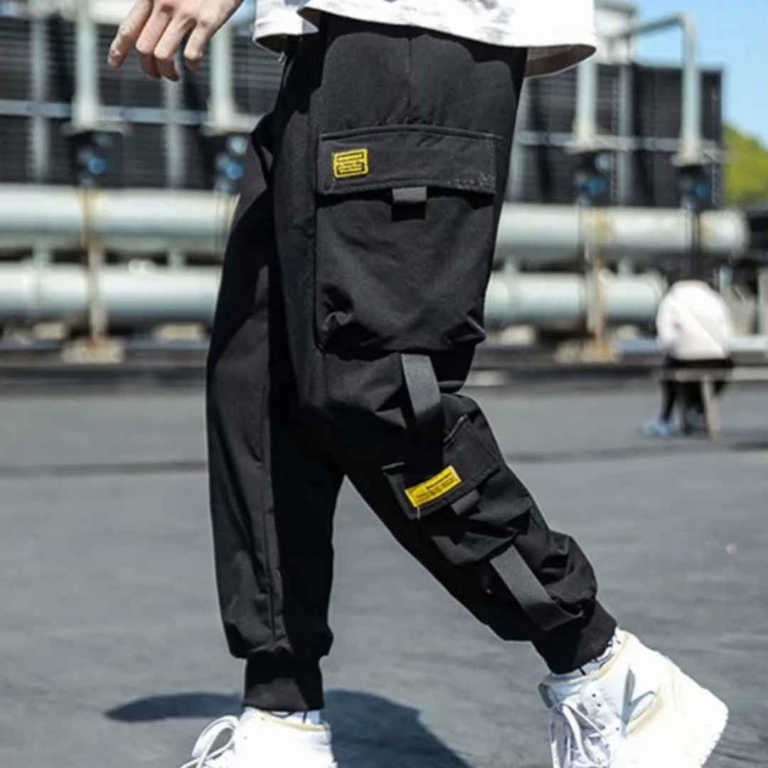 Mens Cargo Pants Relaxed Fit Multiple Pockets