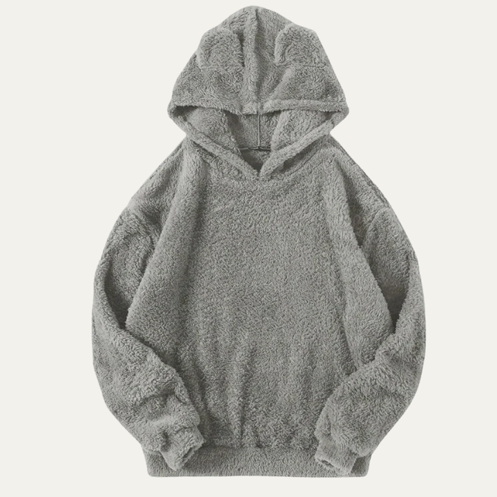 Mens Sherpa Fleece Hoodie Soft Pullover Fit