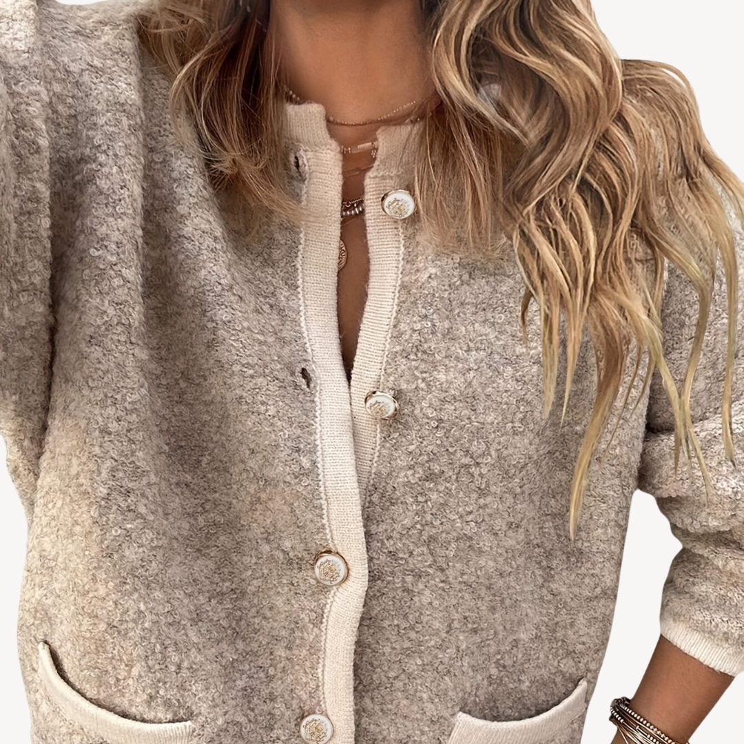 Womens Cardigan Sweater Knit Relaxed Fit