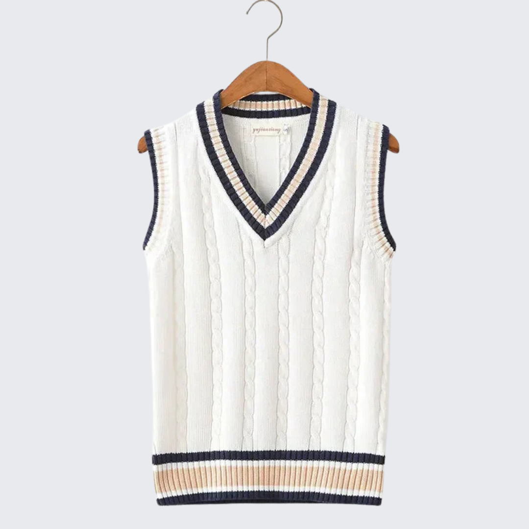 Womens Knit Vest Casual V-Neck Sweater Layer