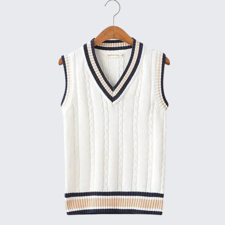 Womens Knit Vest Casual V-Neck Sweater Layer