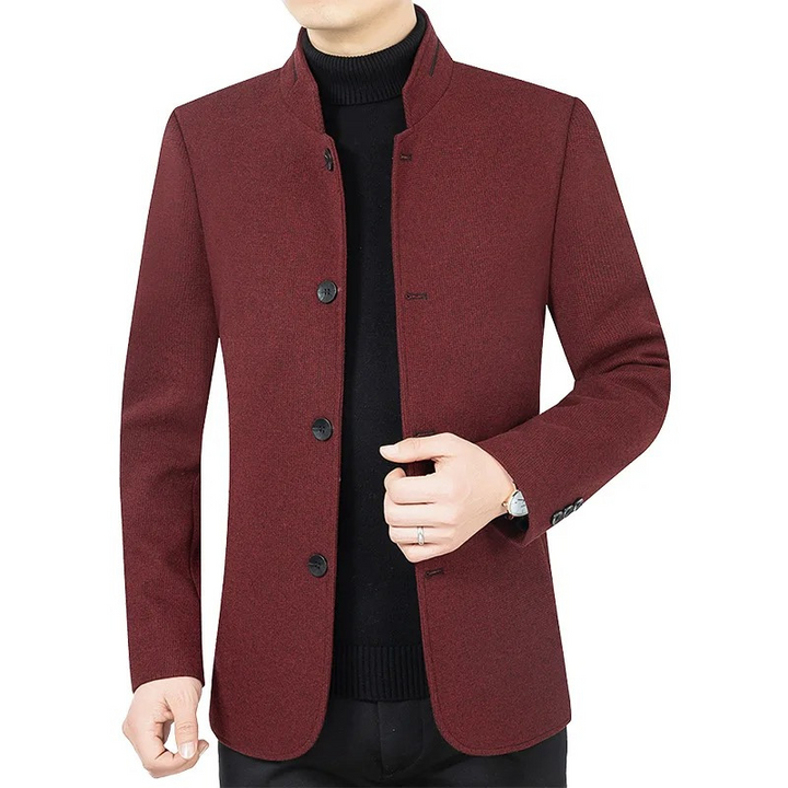 Mens Slim Fit Blazer Four-Button Front Classic Style