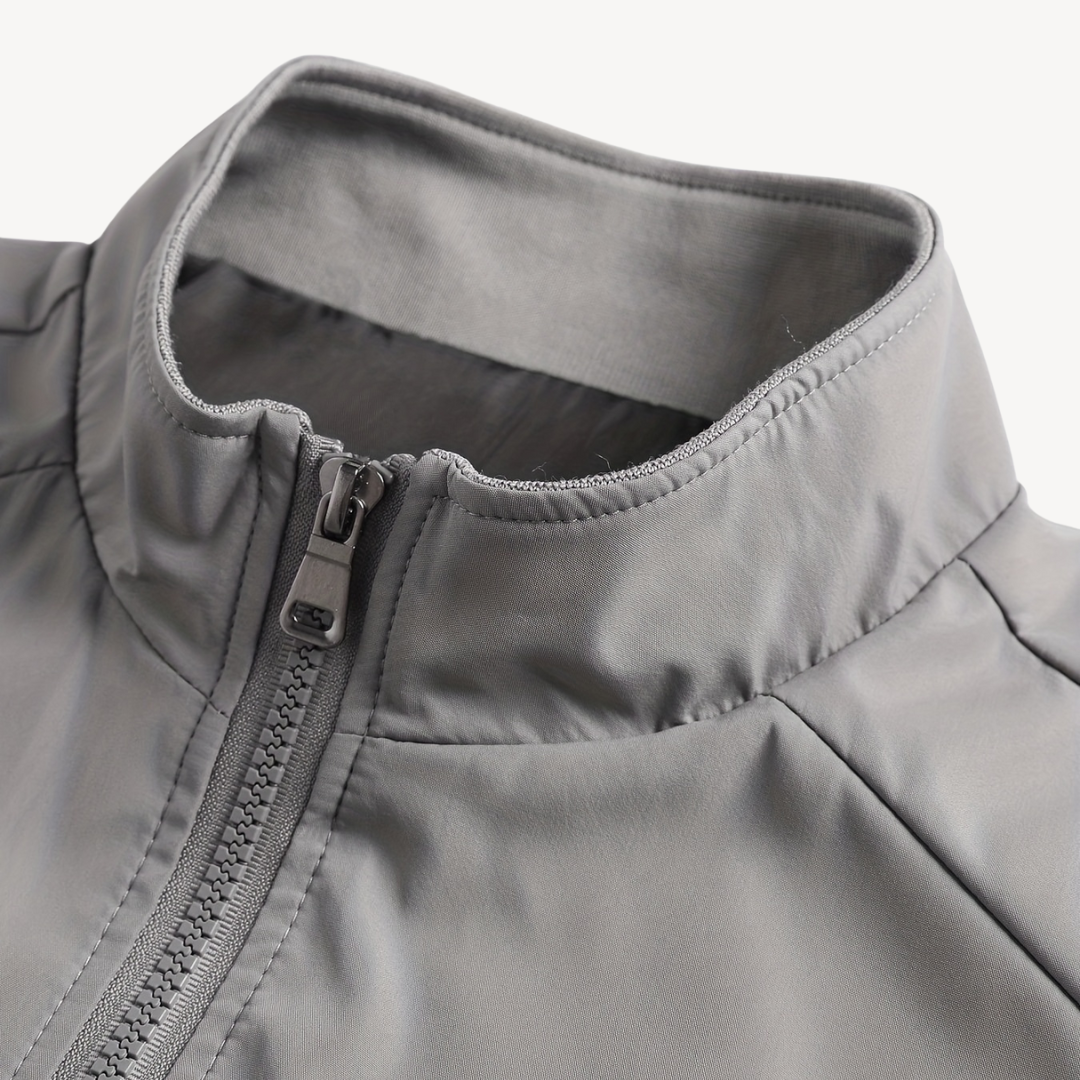 Mens Polyester Zip Jacket Casual Outerwear
