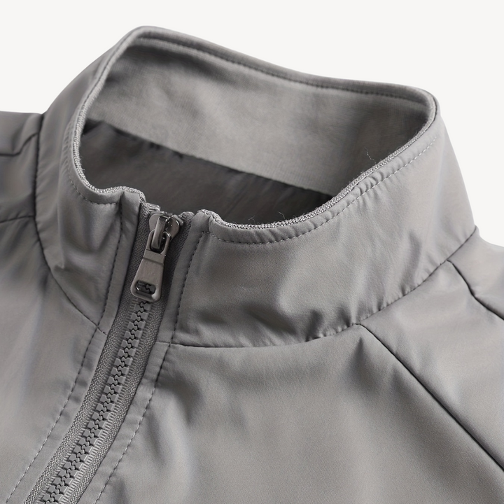 Mens Polyester Zip Jacket Casual Outerwear