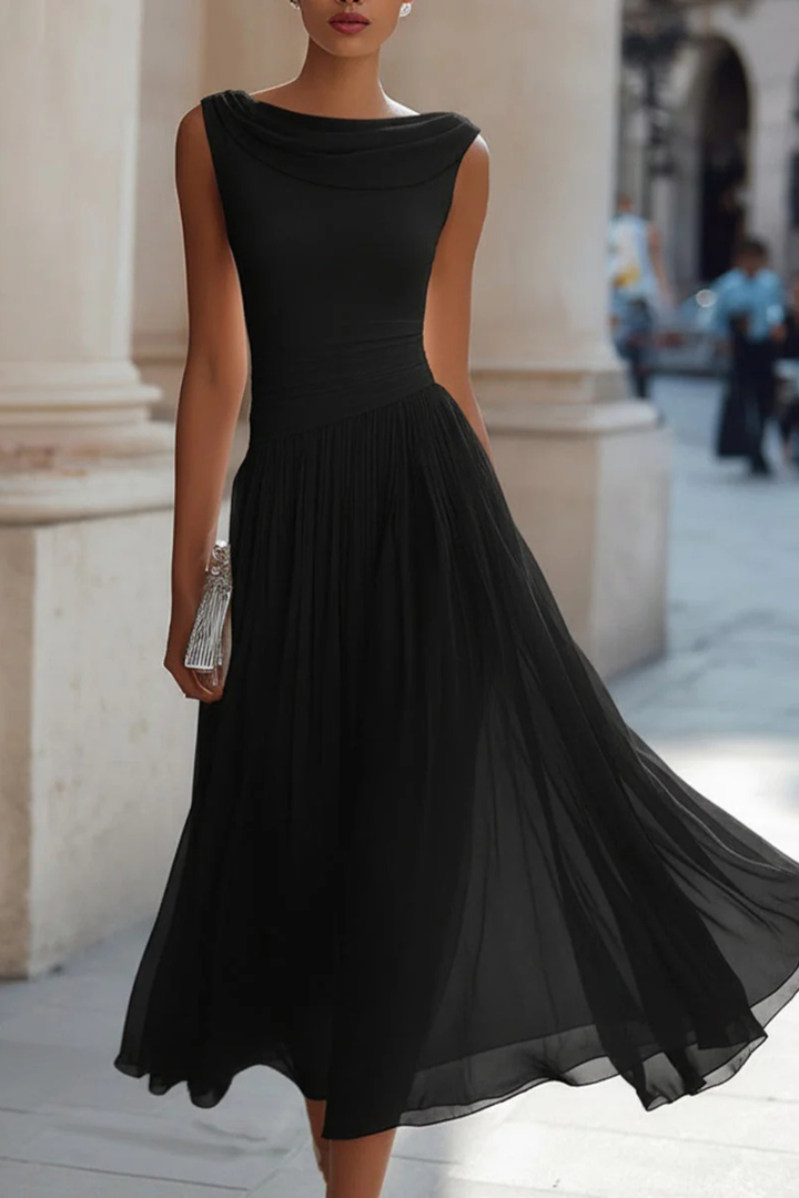 Womens Wedding Guest Dress Soft Fabric Elegant Fit