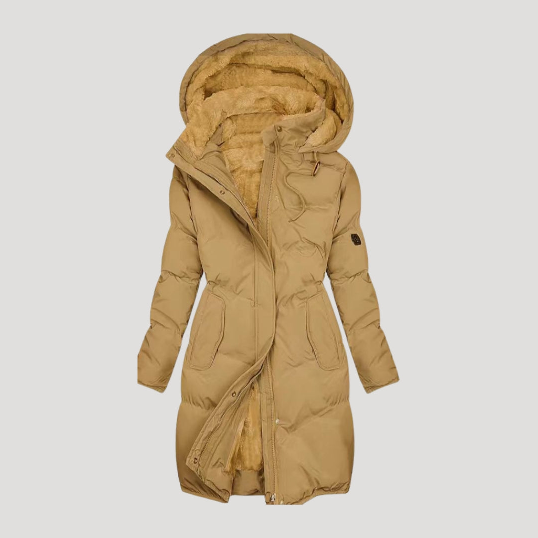 Womens Coat Fleece Lined Thick Warm Fit - BritishMode
