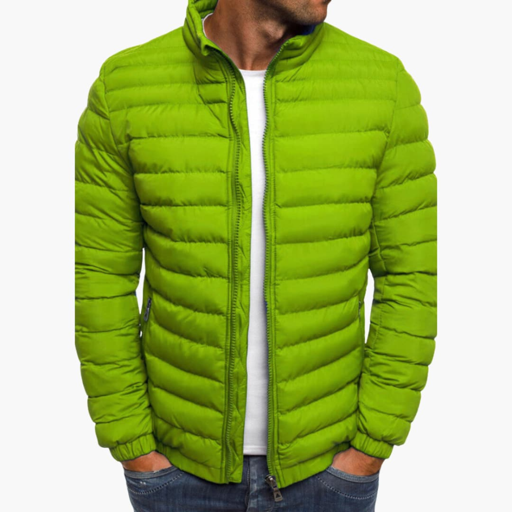 Mens Quilted Puffer Jacket Lightweight Casual Fit