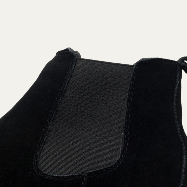Mens Chelsea Boots Leather Suede Fur Lining