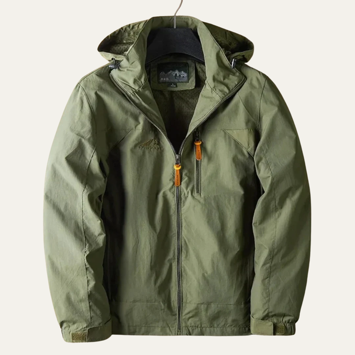 Mens Hiking Jacket Full Zip Functional Design