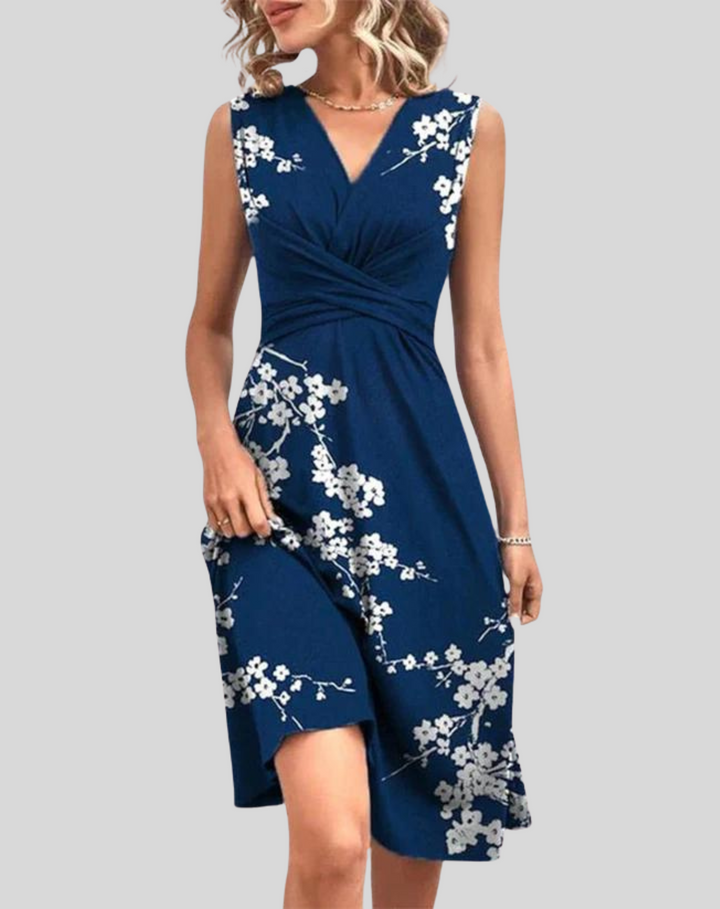 Womens Mini Dress V-Neck Lightweight Summer - BritishMode