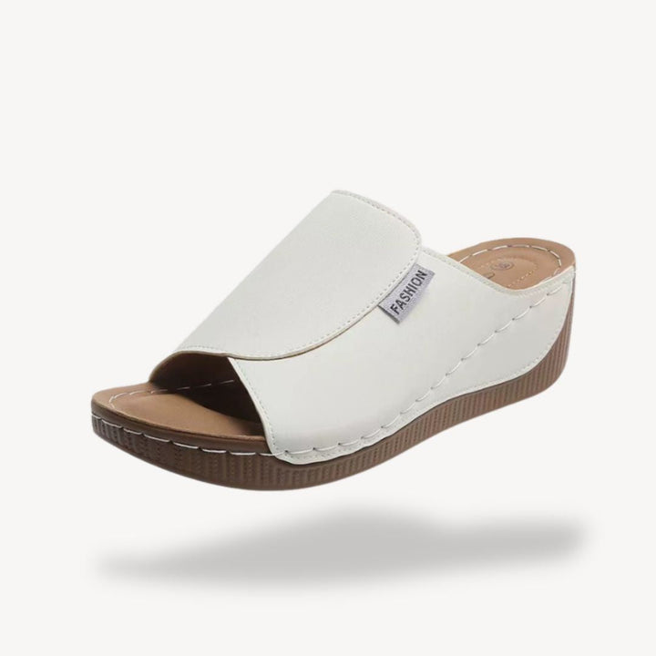Womens Leather Orthopedic Wedge Sandals Comfortable Fit