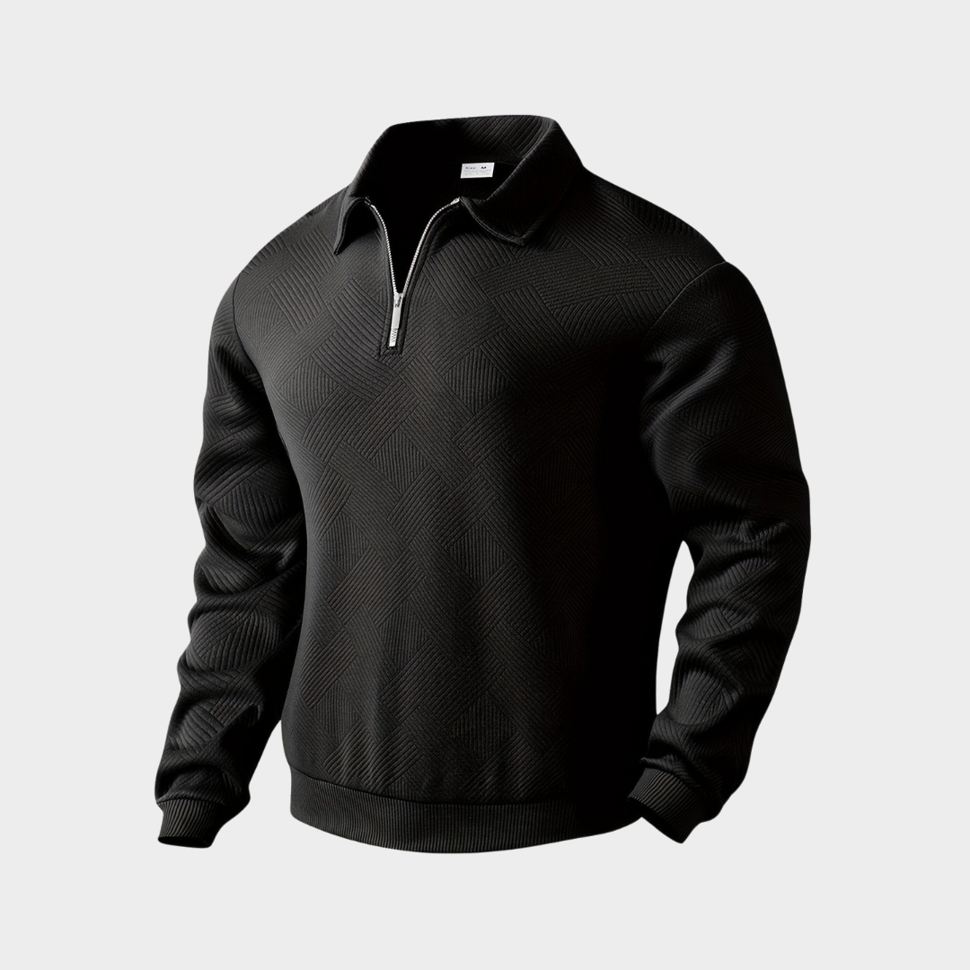 Mens Quarter Zip Sweater Stylish Fit