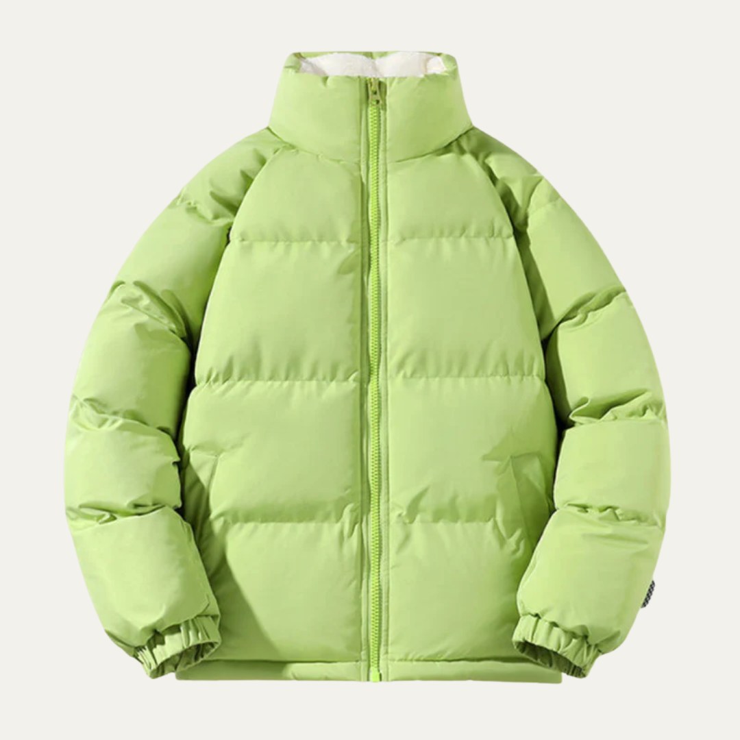 Mens Reversible Puffer Jacket Sherpa Lined